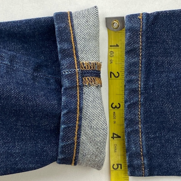 Everlane Blue Jeans Stretchy Dk Denim Mid-Rise Skinny Ankle Pants 27R (28x27) - Picture 14 of 14